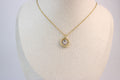 Golden Halo Crystal Necklace