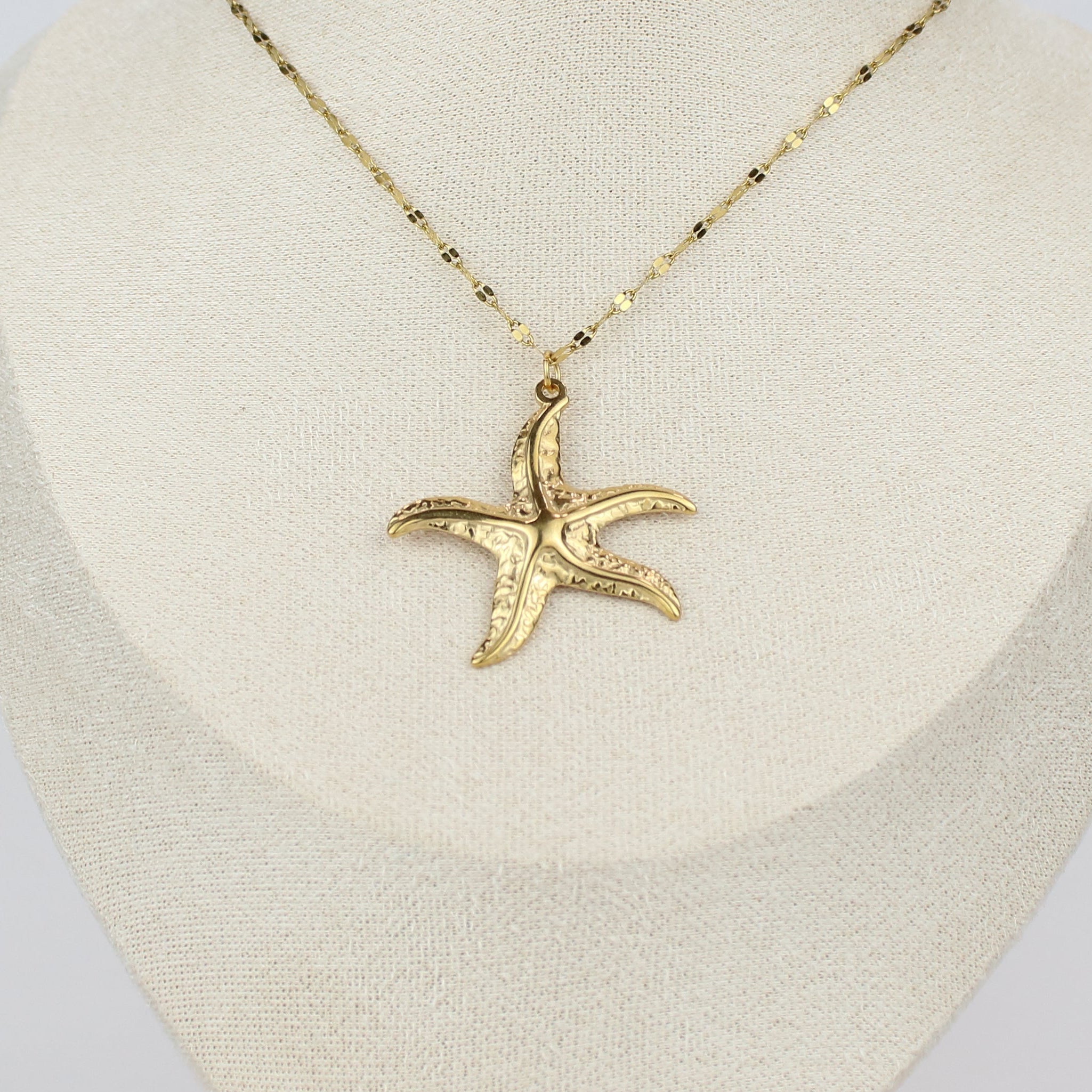 Golden Tide Starfish Necklace