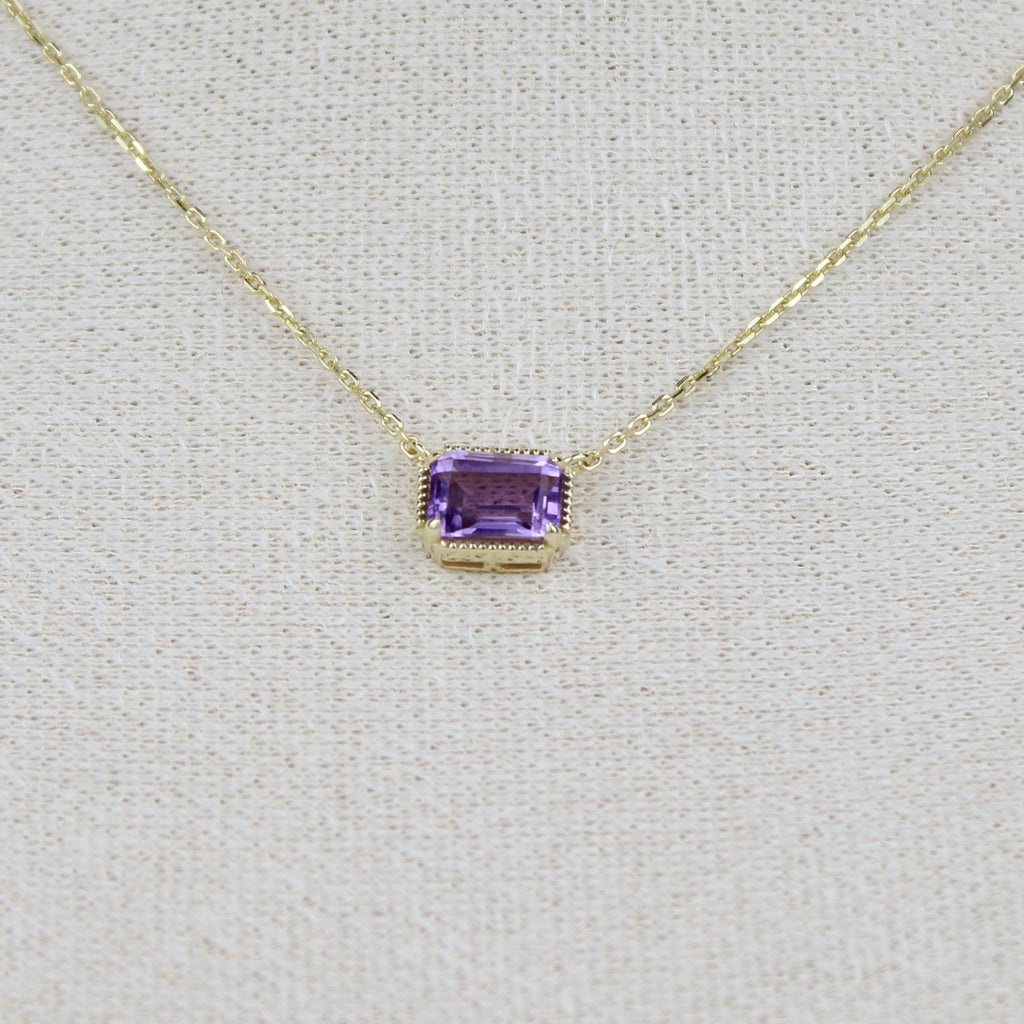 Amethyst Glow Pendant Necklace