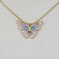 Lavender Butterfly Pendant