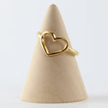 Luxe Glow Heart Adjustable Ring