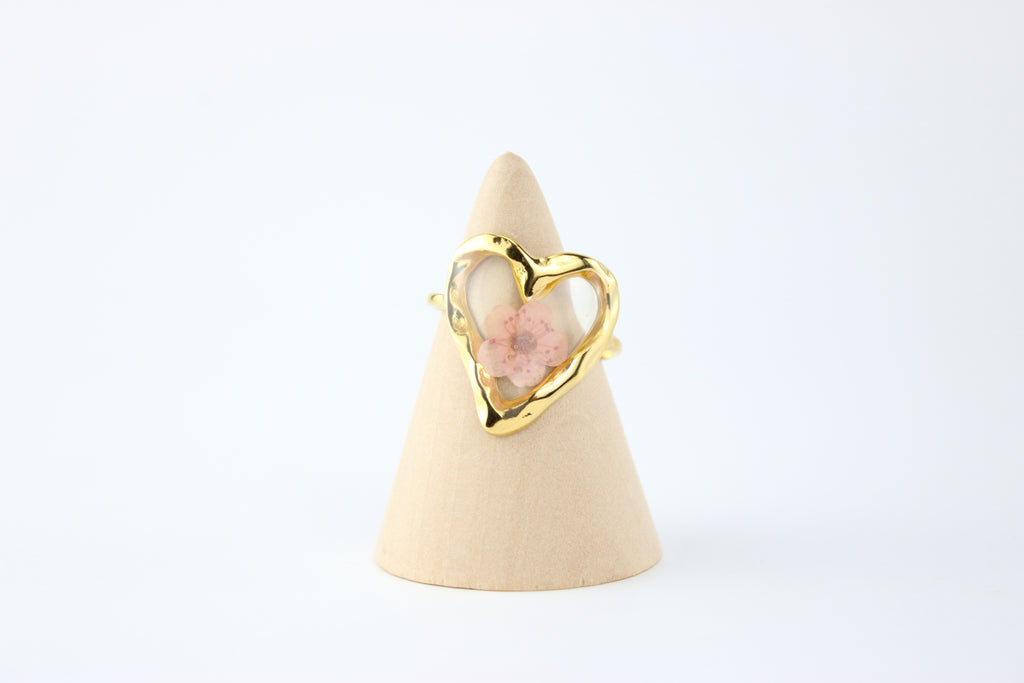 Blush Bloom Heart Ring