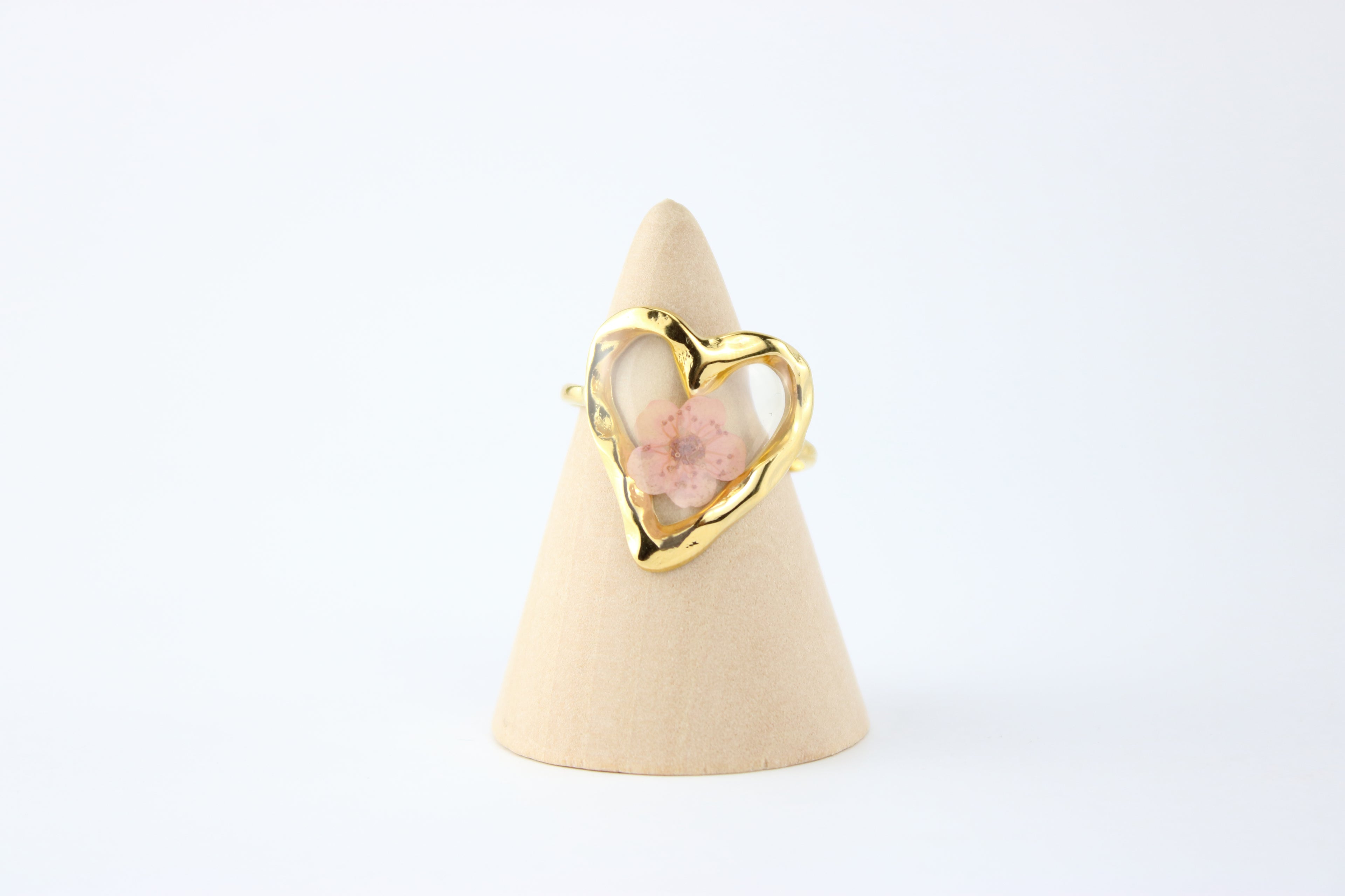 Blush Bloom Heart Ring