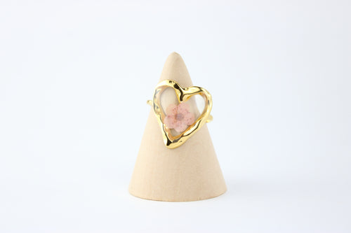 Blush Bloom Heart Ring