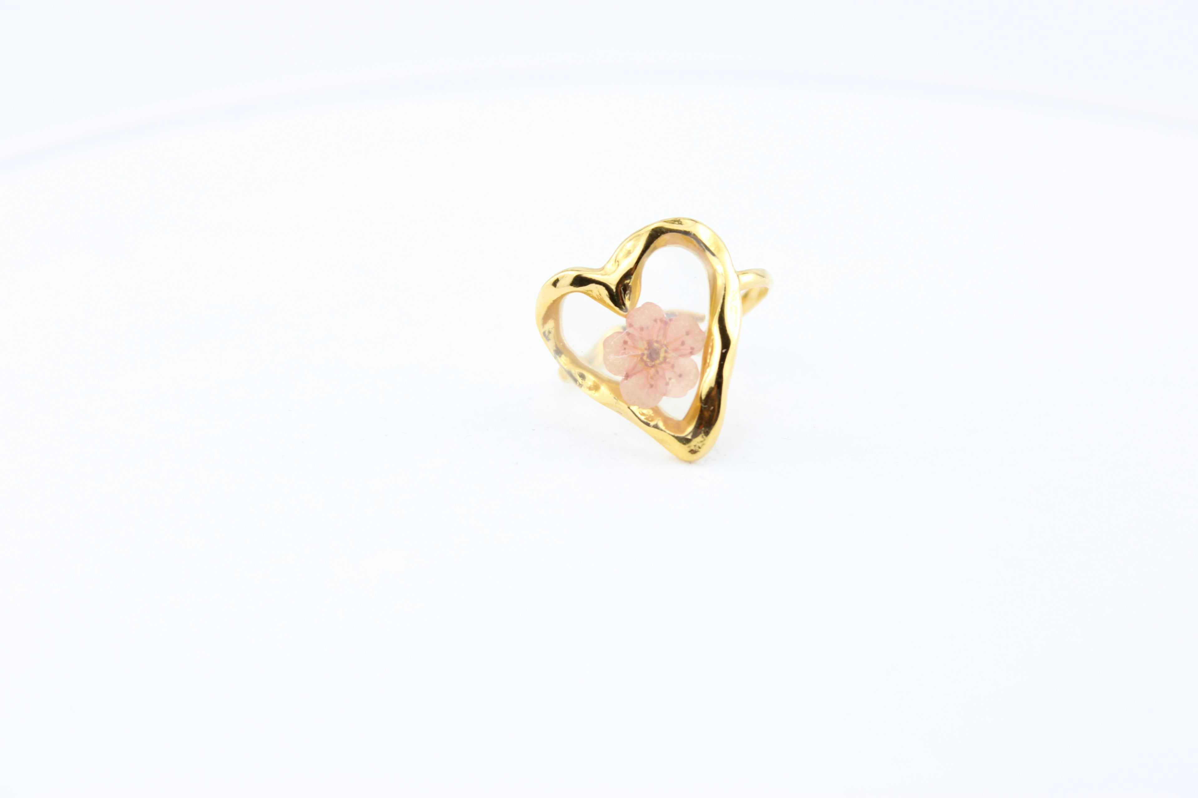 Blush Bloom Heart Ring