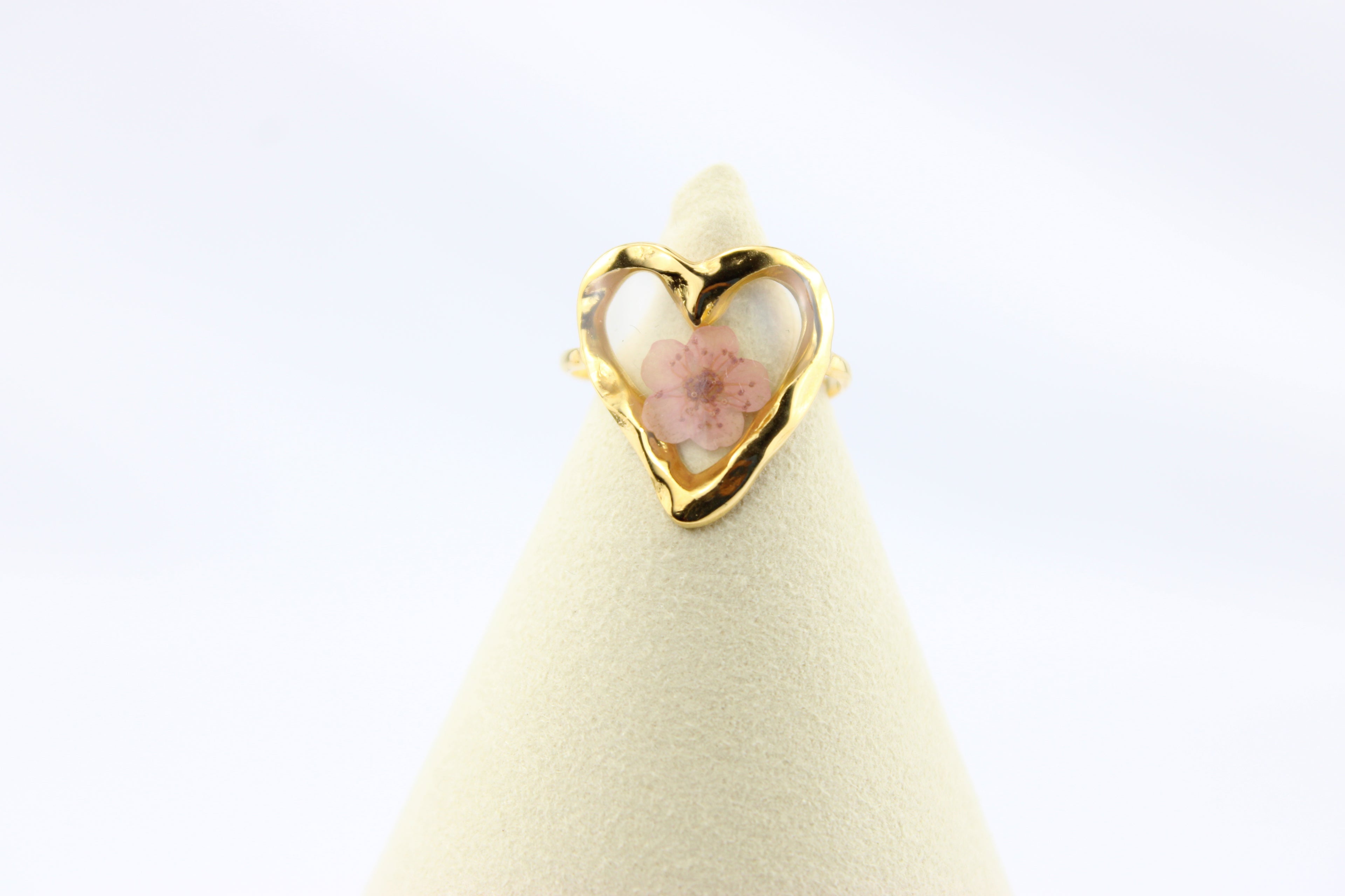 Blush Bloom Heart Ring