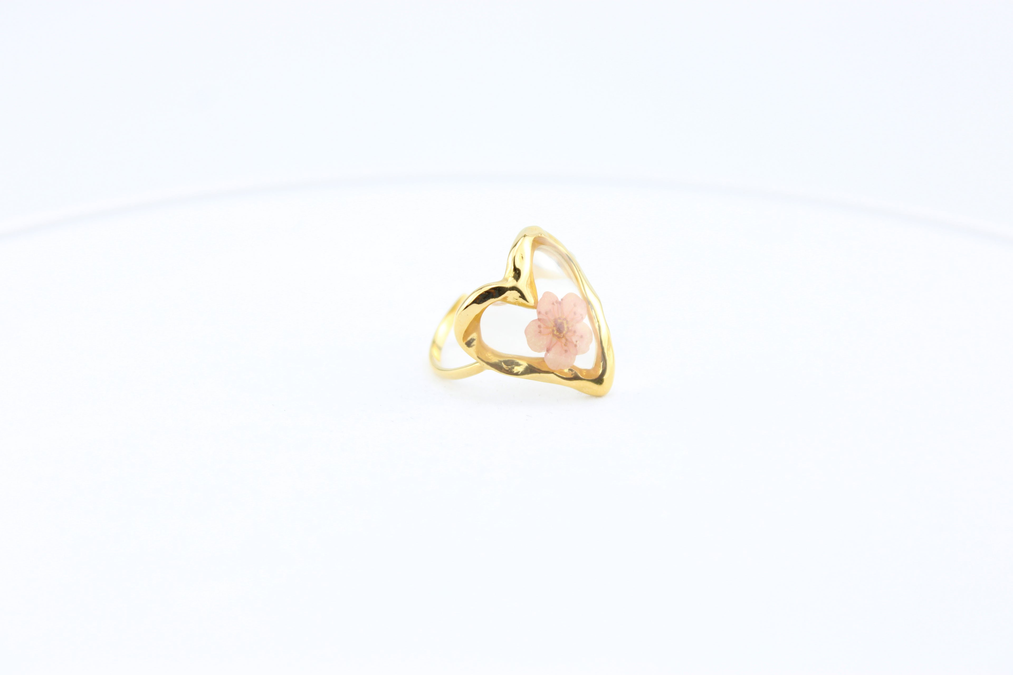 Blush Bloom Heart Ring