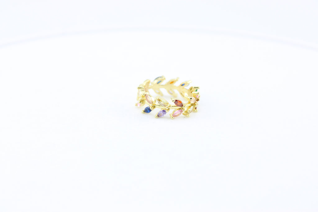 Rainbow Laurel Ring