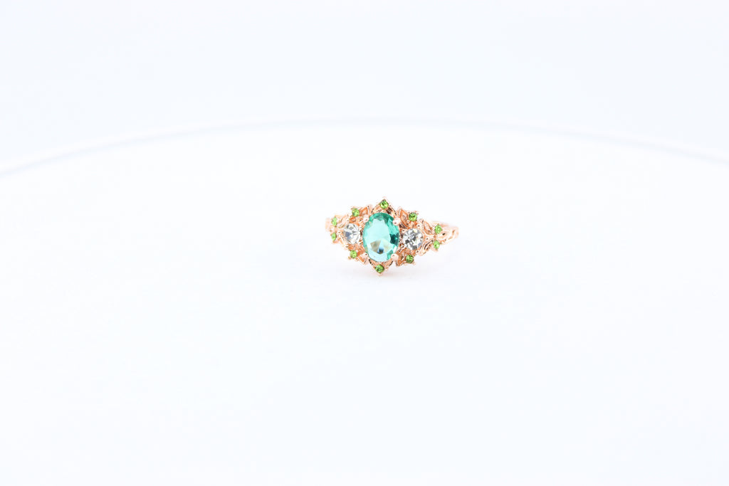 Rose Gold Vintage-Inspired Statement Ring