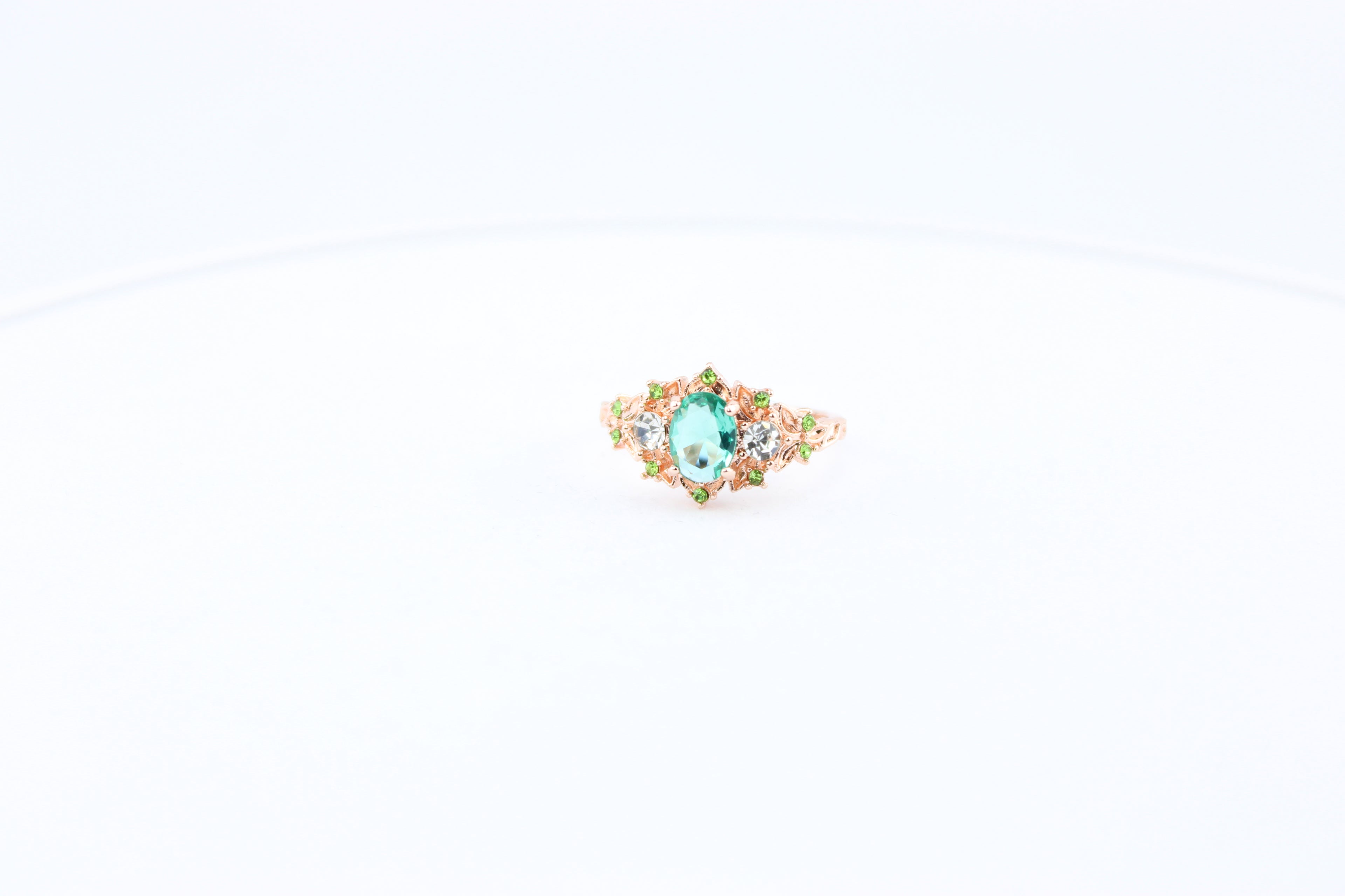 Rose Gold Vintage-Inspired Statement Ring