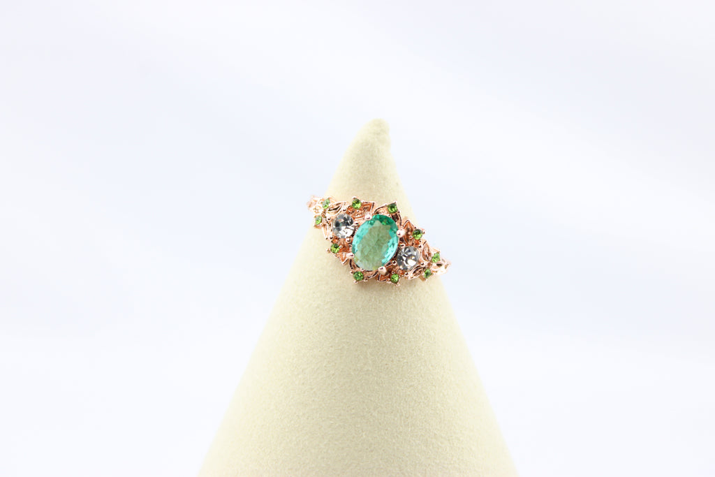 Rose Gold Vintage-Inspired Statement Ring