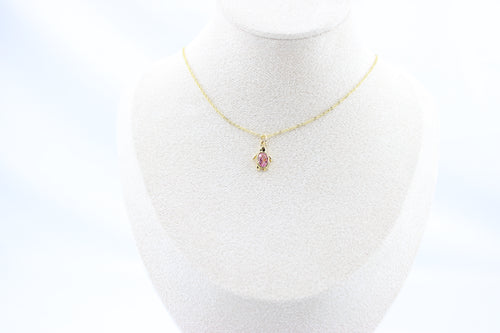 Blush Tide Turtle Necklace