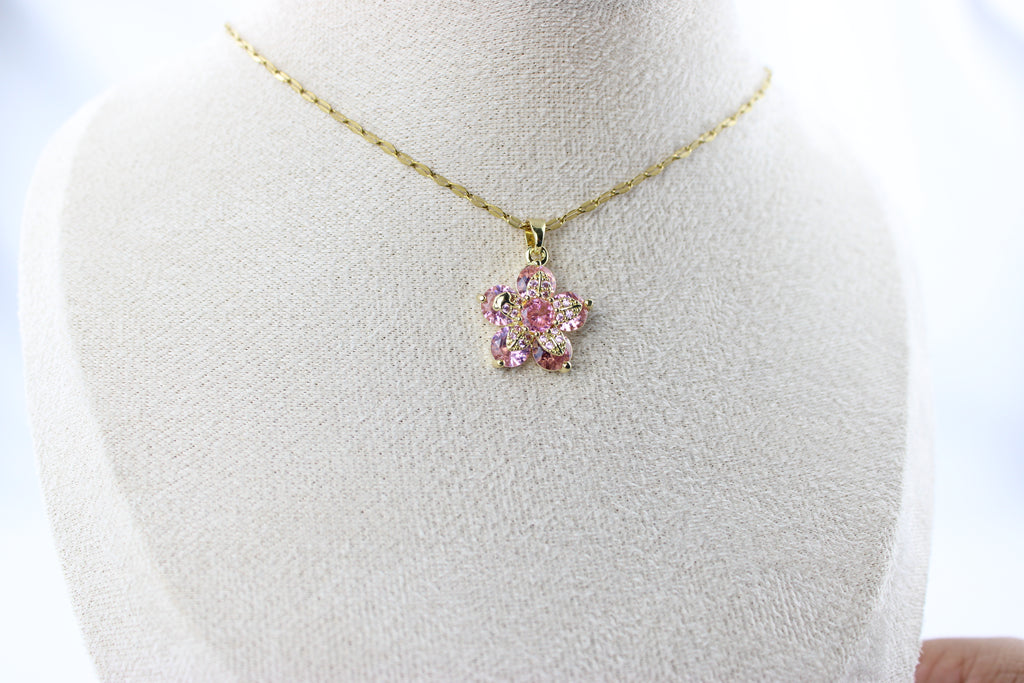 Pink Blossom Necklace